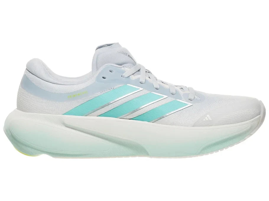 Adidas Supernova Rise 3 women's running shoe in Halo Blue/Flash Aqua/Pulse Lime - medial view