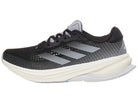 Women's Adidas Supernova Solution in Core Black/Halo Silver/Gash Grey, lateral product view.
