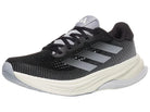 Women's Adidas Supernova Solution in Core Black/Halo Silver/Gash Grey, lateral view.