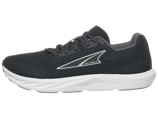 Women's Altra Escalante 4. Black upper. White midsole. Lateral view.