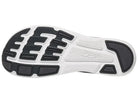 Women's Altra Escalante 4. Black upper. White midsole. Bottom view.