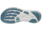 Women's Altra Experience Flow 3. Blue upper. White midsole. Bottom view.