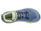 Women's Altra Experience Wild 3. Blue upper. Green midsole. Top view.