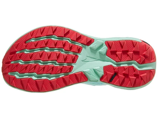 Women's Altra Experience Wild. Green upper. Green midsole. Bottom view.