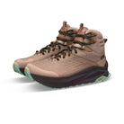 Women's Altra Olympus 6 Hike Mid GTX in Tan, lateral view.