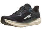 Women's Altra Torin 8. Black upper. White midsole. Lateral view.