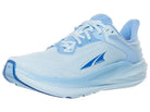 Women's Altra Torin 8. Light Blue upper. Light Blue midsole. Lateral view.