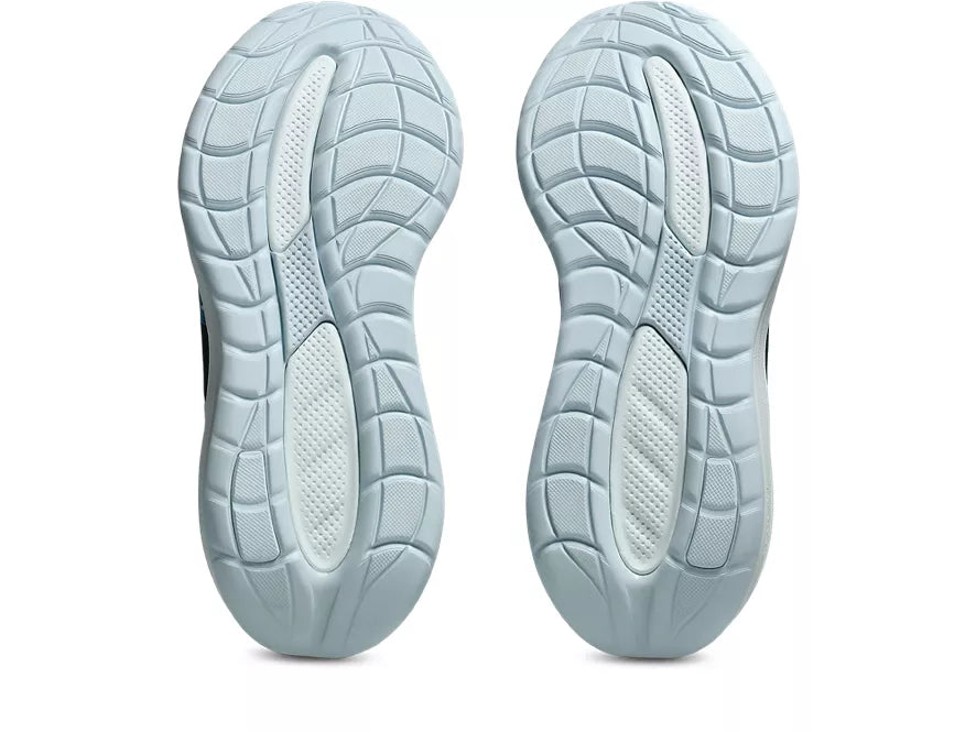 Women's Asics GEL-Cumulus 28 Black/Aegean Blue outsole view