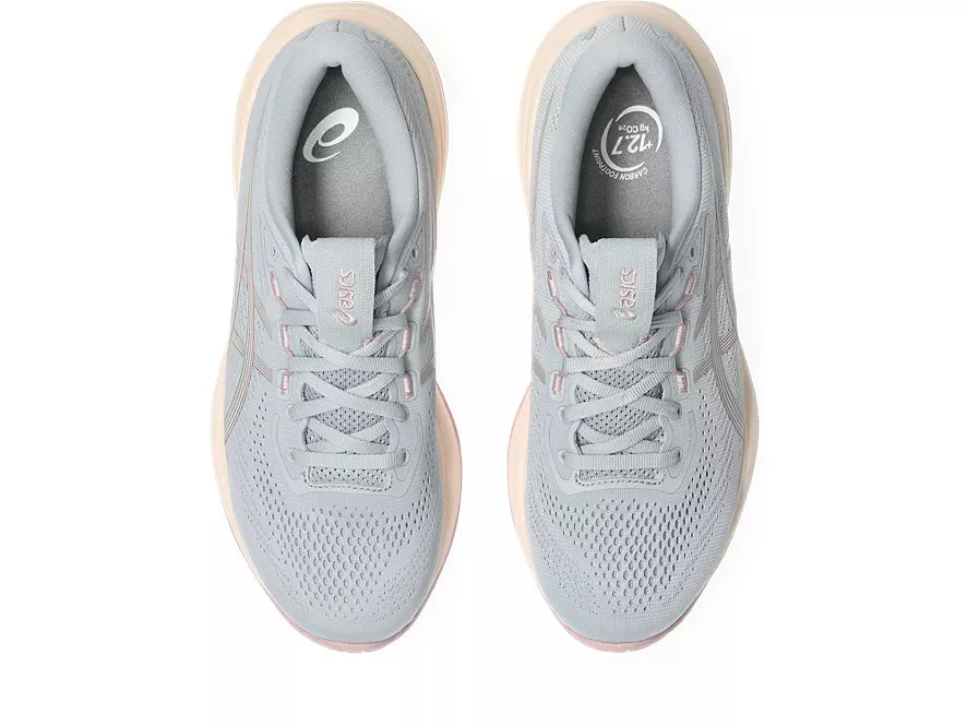 Women's Asics GEL-Cumulus 28 Piedmont Grey/Pearl Pink top view