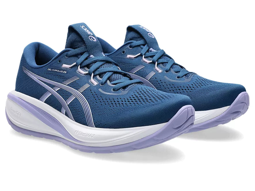 Women's Asics GEL-Cumulus 28 Twilight Blue/Bluebell lateral view
