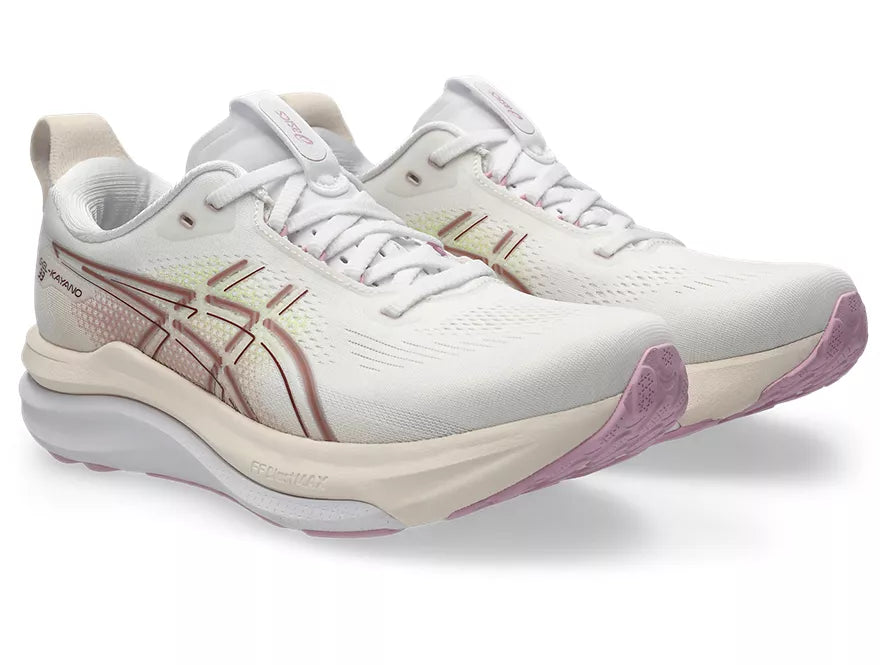 Women's Asics GEL-Kayano 33 White/Hazy Lilac lateral view