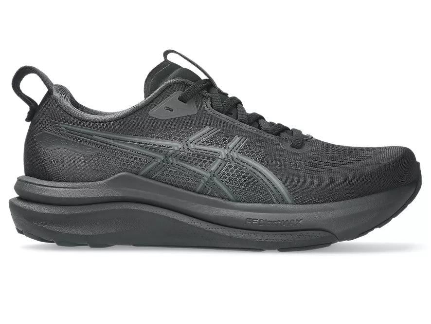 Women's Asics GEL-Kayano 33 Black/Black lateral view