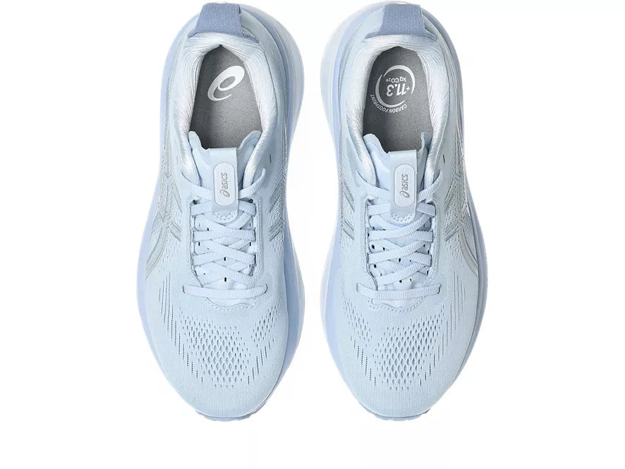 Women's Asics GEL-Kayano 33 Solid Air/Soft Sky top view