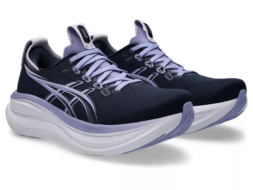 Women's Asics Gel-Nimbus 28 Midnight/Bluebell lateral view