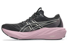 Women's Asics GT-2000 15. Black upper. Purple midsole. Medial view.