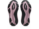 Women's Asics GT-2000 15. Black upper. Purple midsole. Bottom view.