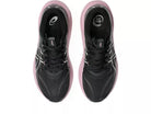 Women's Asics GT-2000 15. Black upper. Purple midsole. Top view.