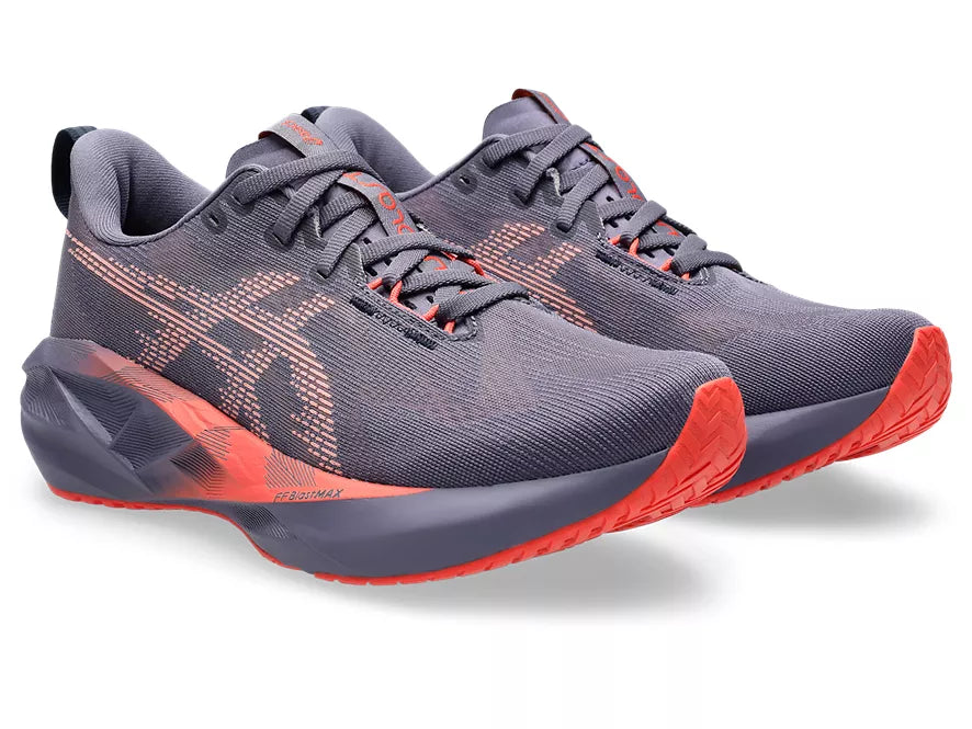 Asics | Novablast 5 | Men's | Greyish Purple/Coral Reef