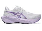 Women's Asics Novablast 6 White/Murasaki lateral view