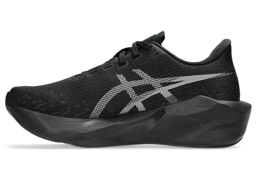 Women's Asics Novablast 6 Black/Black medial view