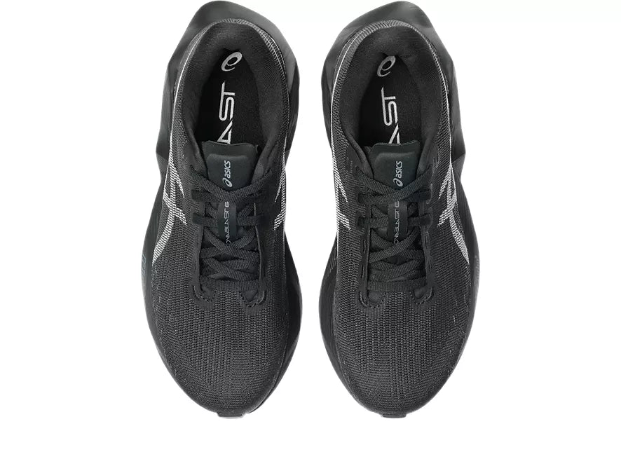 Women's Asics Novablast 6 Black/Black top view