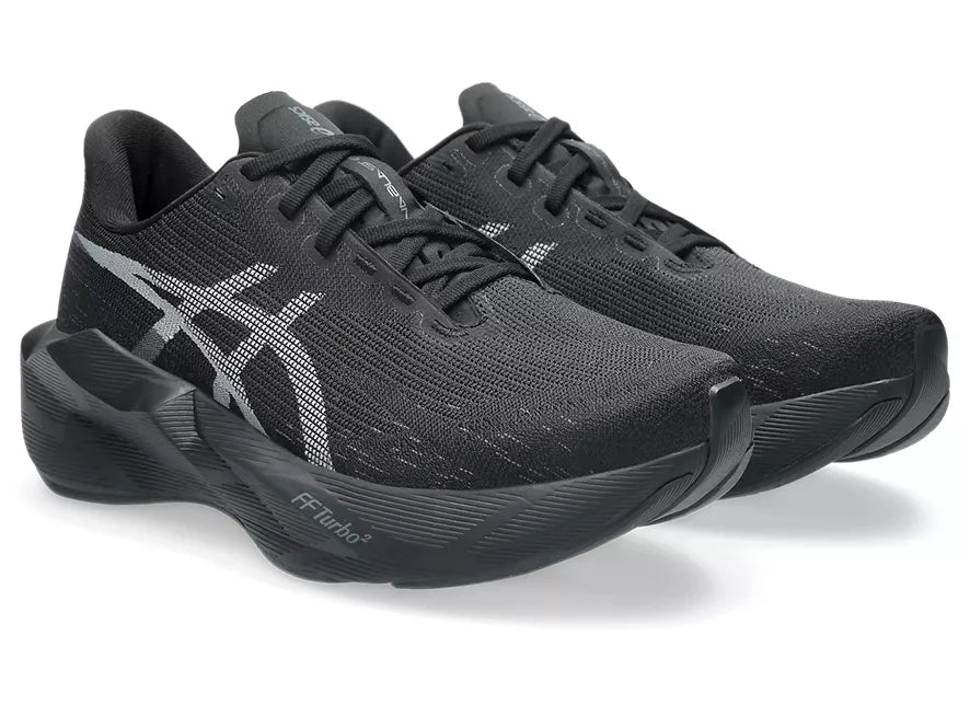 Women's Asics Novablast 6 Black/Black lateral view