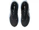 Women's Asics Novablast 6. Black upper. White midsole. Top view.