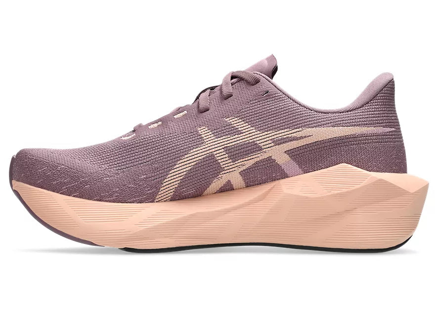 Women's Asics Novablast 6 Dusty Mauve/Cantaloupe medial view