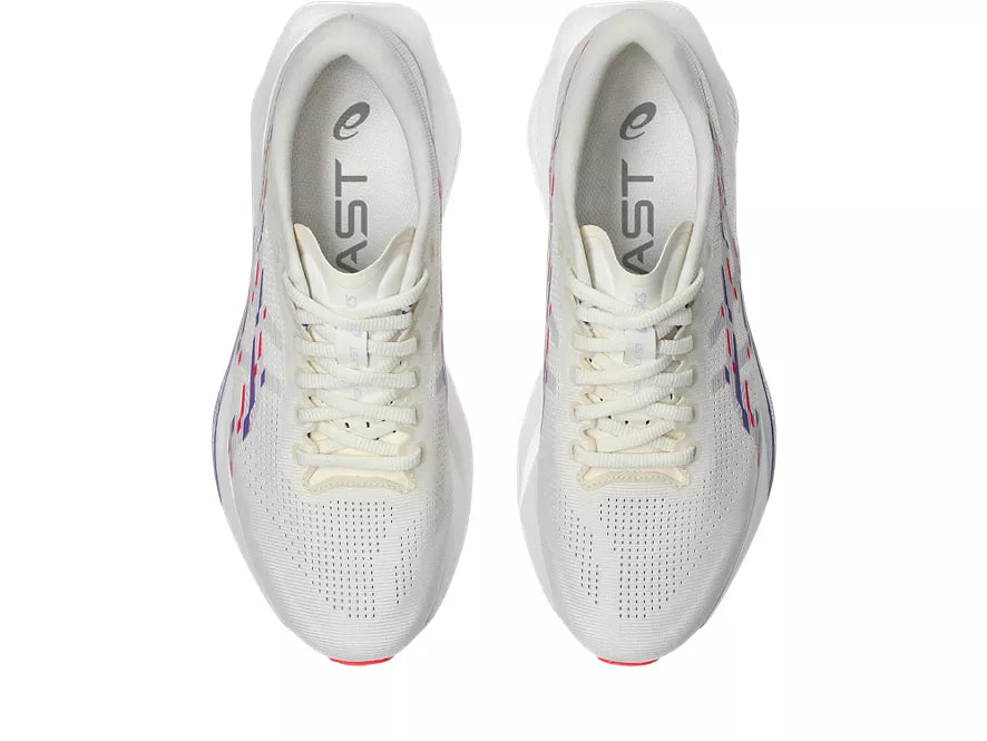 Women's ASICS Sonicblast Cream/Blue Fade top view