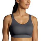 Women's Brooks Dare Scoopback 2.0. Dark Grey. Front view.