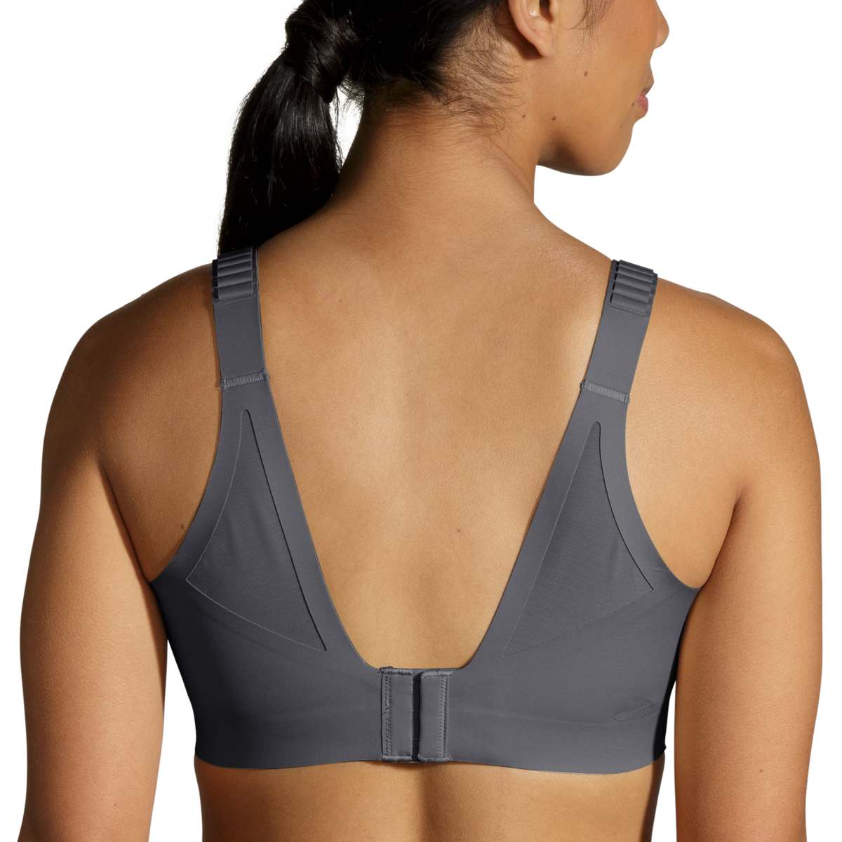 Women's Brooks Dare Scoopback 2.0. Dark Grey. Rear view.