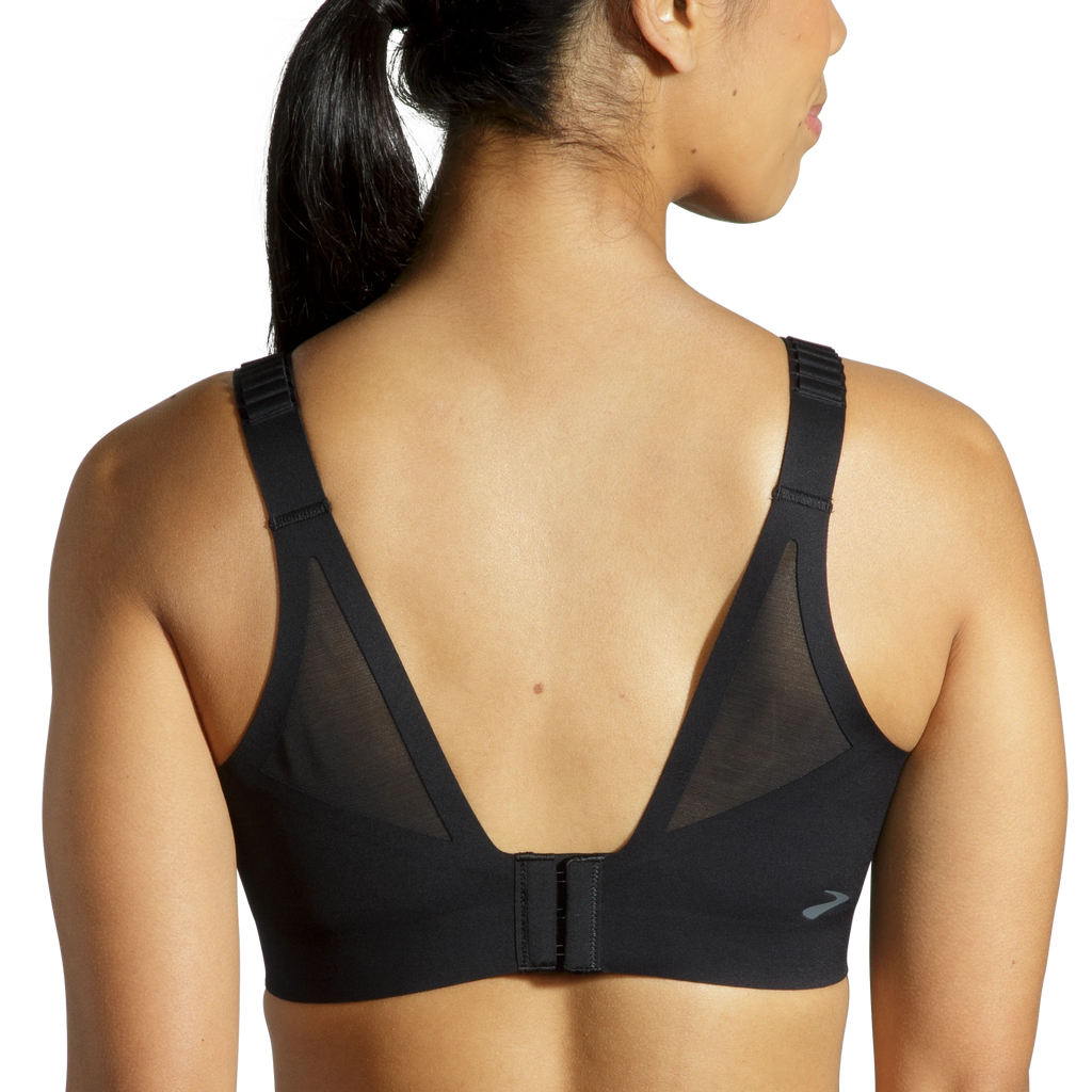 Women's Brooks Dare Scoopback 2.0. Black. Rear view.