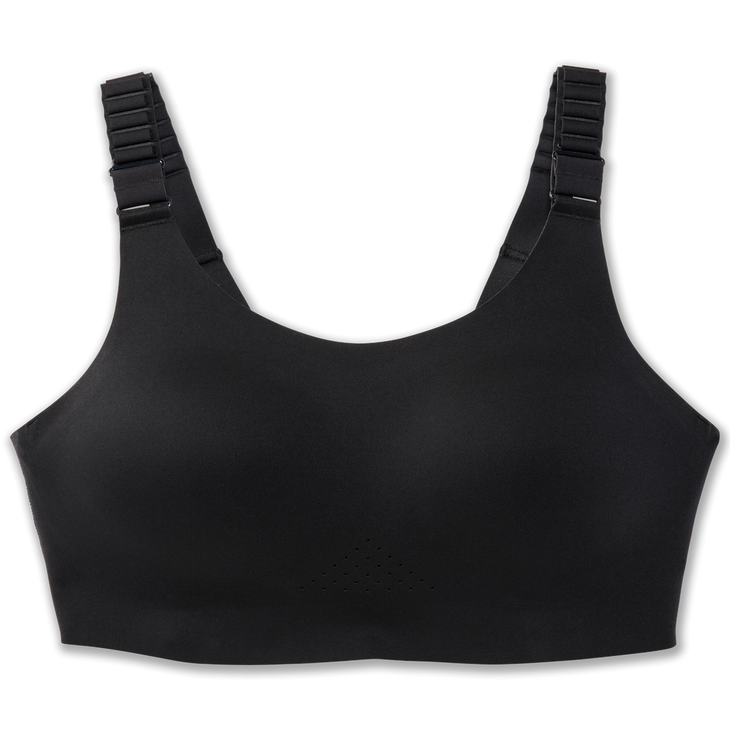 Women's Brooks Dare Scoopback 2.0. Black. Front view.
