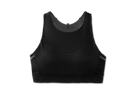 Women's Brooks Drive 3 Pocket Bra. Black. Front view.