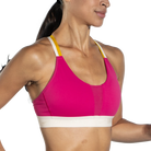 Women's Brooks Drive Plunge Run Bra 2.0 in Mauve/Sand/Sundial