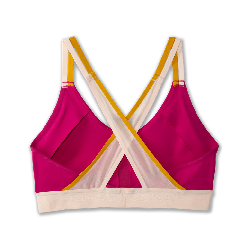 Women's Brooks Drive Plunge. Pink. Rear view.