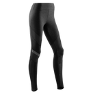 Women's CEP Training Tights. Black. Front/Lateral view.