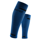 Women's CEP Calf Compression Sleeve. Blue. Lateral view.