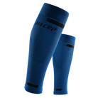 Women's CEP Calf Compression Sleeve. Blue. Lateral view.