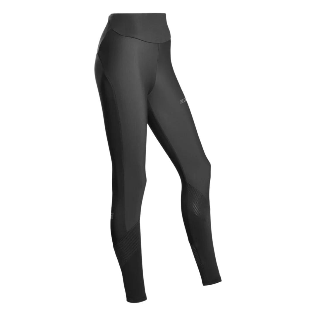 CEP Cold Weather Tights Womens. Black. Front View.