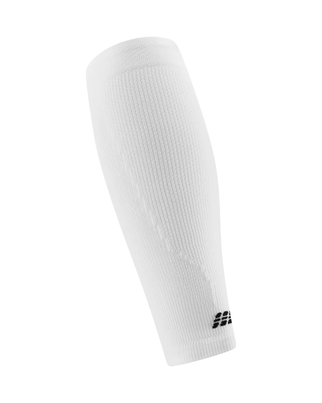 Women's CEP Core Run Calf Sleeves 5.0. White.