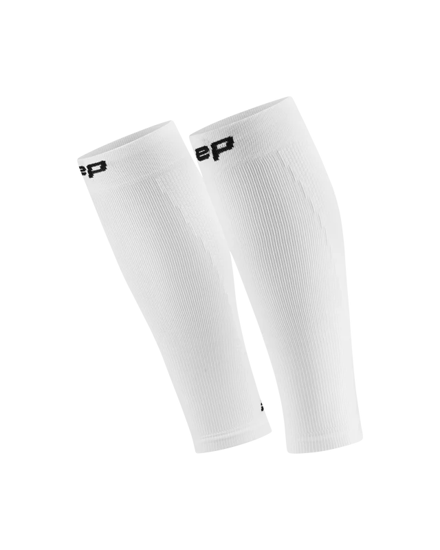 Women's CEP Core Run Calf Sleeves 5.0. White.
