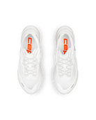 Women's CEP Optaspeed. White upper. White midsole. Top view.