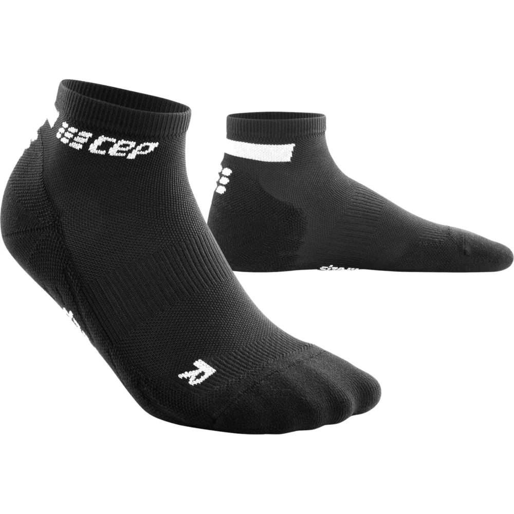 Women's CEP The Run 4.0 Low Cut Socks. Black.