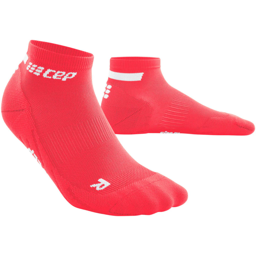 Women's CEP The Run 4.0 Low Cut Socks. Pink.