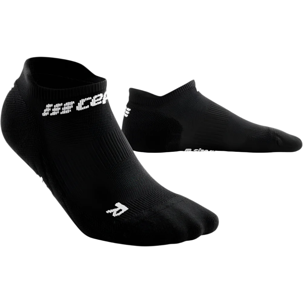 Women's CEP The Run Sock 4.0 No Show. Black.