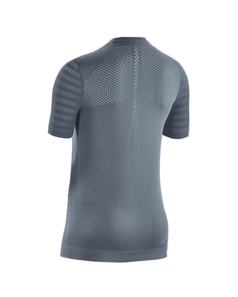Women's CEP Ultralight Short Sleeve. Grey. Back view.