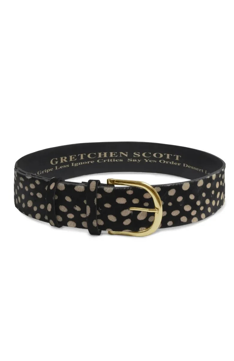 Gretchen Scott Belted Bliss. Dalmation. 2 inch.