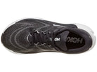Women's HOKA Arahi 8 in Black/White, top view.