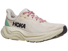 Women's HOKA Arahi 8 in Rose Cream/Alabaster, lateral view.